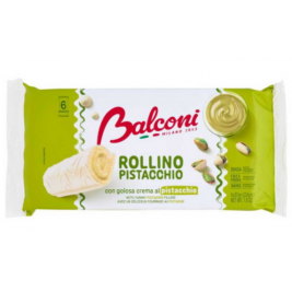 Biskvitiniai suktinukai Balconi Rollino al Pistacchio 222g