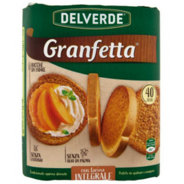 Duonos skrebučiai Delverde Granfetta con Farina Integrale 300g/ 40 vnt