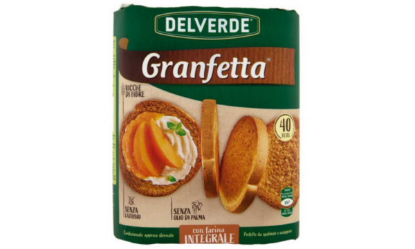 Duonos skrebučiai Delverde Granfetta con Farina Integrale 300g/ 40 vnt