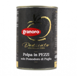 Smulkinti pomidorai savo sultyse Granoro Polpa 400g