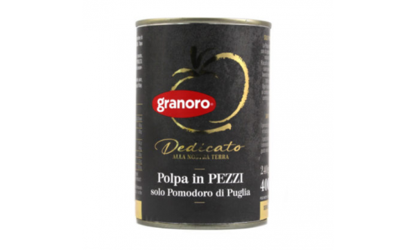 Smulkinti pomidorai savo sultyse Granoro Polpa 400g