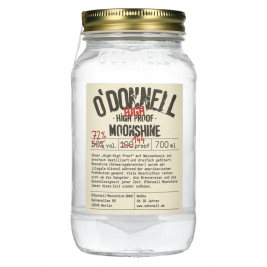 O'Donnell Moonshine HIGH HIGH PROOF Weizenbrand 72% Vol. 0,7l