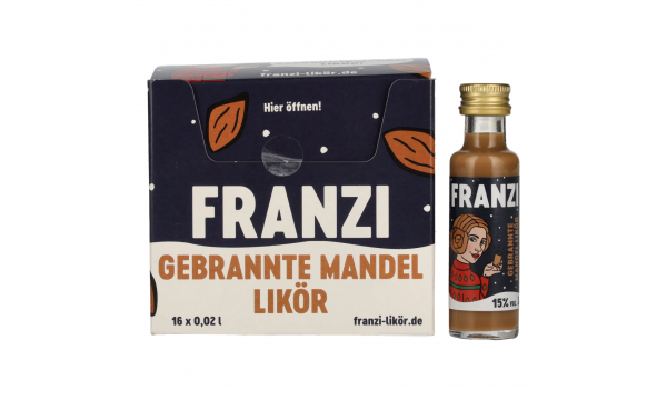 Franzi Gebrannte Mandel Likör 15% Vol. 16x0,02l