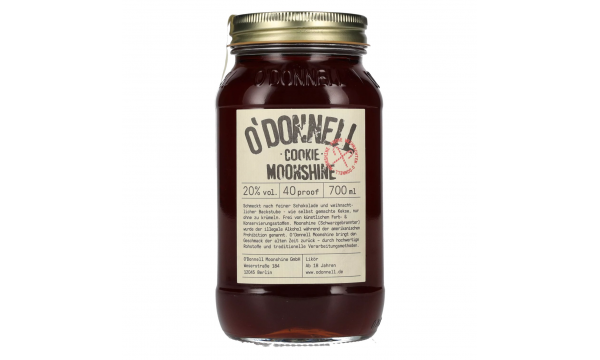 O'Donnell Moonshine COOKIE Likör 20% Vol. 0,7l