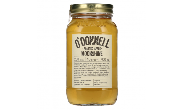 O'Donnell Moonshine ROASTED APPLE Liqueur 20% Vol. 0,7l