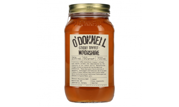 O'Donnell Moonshine STICKY TOFFEE Liqueur 25% Vol. 0,7l