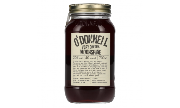 O'Donnell Moonshine VERY CHERRY Liqueur 20% Vol. 0,7l