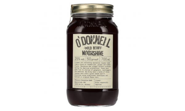 O'Donnell Moonshine WILD BERRY Liqueur 25% Vol. 0,7l