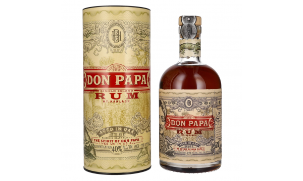 Don Papa 7 Years Old Single Island Rum 40% Vol. 0,7l dovanų dežutėje