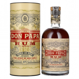 Don Papa 7 Years Old Small Batch Rum - Old Edition 40% Vol. 0,7l dovanų dežutėje