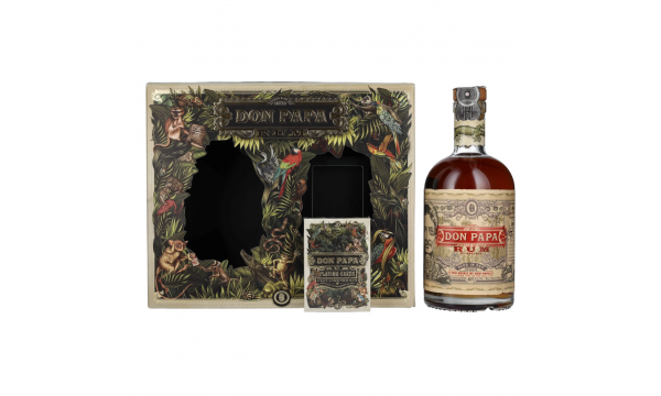 Don Papa 7 Years Old Single Island Rum 40% Vol. 0,7l dovanų dežutėje su žaidimo kortomis