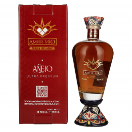 Amor Mío Tequila Añejo 100% Agave Azul 40% Vol. 0,7l  dovanų dežutėje