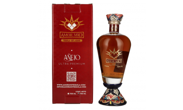 Amor Mío Tequila Añejo 100% Agave Azul 40% Vol. 0,7l  dovanų dežutėje