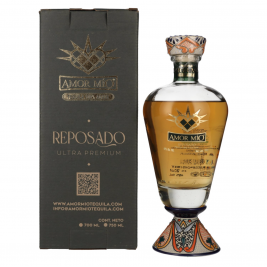 Amor Mío Tequila Reposado 100% Agave Azul 40% Vol. 0,7l dovanų dežutėje