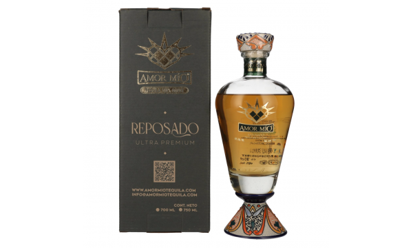 Amor Mío Tequila Reposado 100% Agave Azul 40% Vol. 0,7l dovanų dežutėje