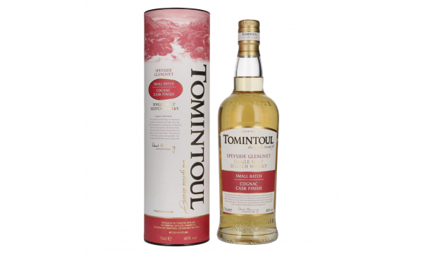 Tomintoul Small Batch Cognac Cask Finish 40% Vol. 0,7l dovanų dežutėje