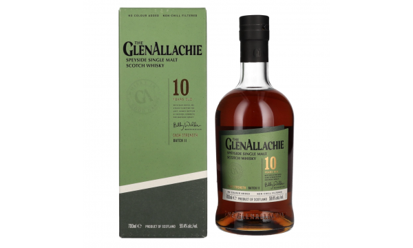 The GlenAllachie 10 Years Old CASK STRENGTH Batch 11 59,4% Vol. 0,7l dovanų dežutėje