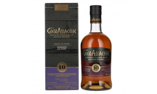 The GlenAllachie 10 Years Old CHINQUAPIN VIRGIN OAK FINISH 48% Vol. 0,7l dovanų dežutėje