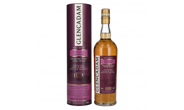 Glencadam RISERVA DI AMARONE Single Malt AMARONE WINE CASK FINISH 46% Vol. 0,7l dovanų dežutėje