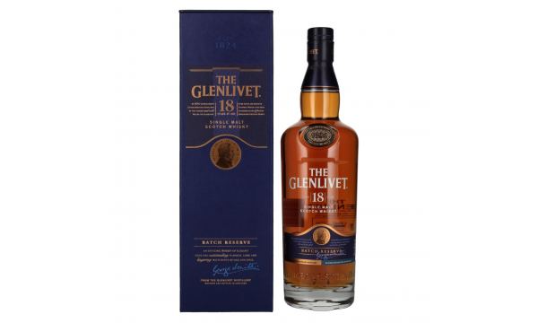 The Glenlivet 18 Years Old BATCH RESERVE Single Malt Whisky 40% Vol. 0,7l dovanų dežutėje
