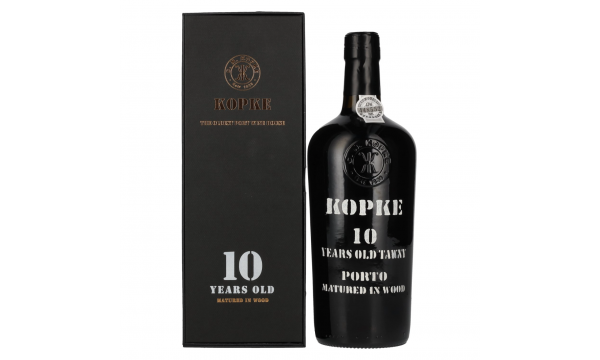 Kopke 10 Years Old TAWNY Porto 20% Vol. 0,75l saldus, dovanų dežutėje.