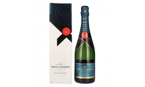 Moët & Chandon Champagne NECTAR IMPÉRIAL Demi-Sec 12,5% Vol. 0,75l dovanų dežutėje
