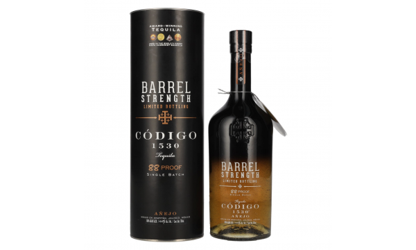 Código 1530 BARREL AÑEJO Tequila 44% Vol. 0,7l dovanų dežutėje