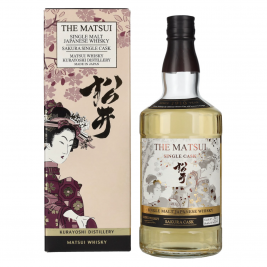 Matsui Whisky THE MATSUI Single Malt Japanese Whisky SAKURA SINGLE CASK 48% Vol. 0,7l dovanų dežutėje