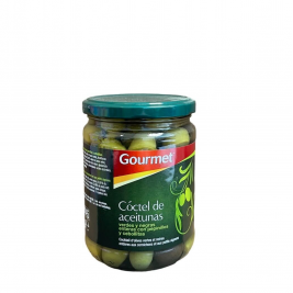 Žaliųjų ir juodųjų alyvuogių miksas sūryme Gourmet Coctel 420G