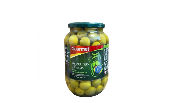 Gourmet Aceitunas alinadas didžiosios žaliosios alyvuogės 800g