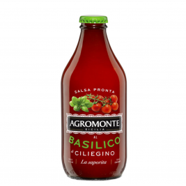 Agromonte Salsa Pronta di Pomodoro Cilie gino al Basilico 330g. su baziliku