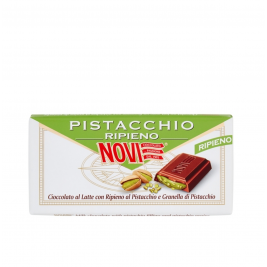 Pieniškas šokoladas su pistacijų įdaru ir pistacijų grūdeliais Novi 105 g be gliuteno 