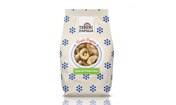 Užkandis Tesori D'Apulia Taralli Semi di Finocchio 400g.