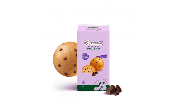 Panettone tešlos bandelės Bauli Pan Cioccolato Proteico 6x42g.