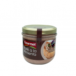 Kiaulienos paštetas su pipirais Gourmet 160g. Be gliuteno, be laktozės