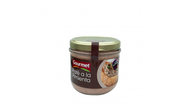 Kiaulienos paštetas su pipirais Gourmet 160g. Be gliuteno, be laktozės