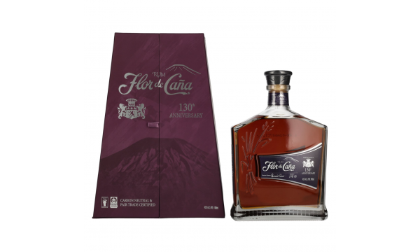 Flor de Cana 130th Anniversary Rum 45% Vol. 0.7l su dežute