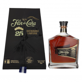 Flor de Cana 25 Years Old Slow Aged Single Estate Rum 40% Vol. 0.7l dovanų dežutėje