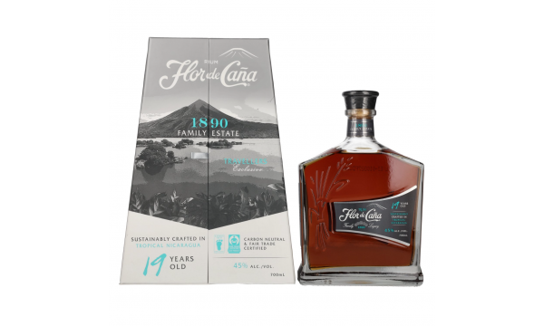 Flor de Caña Centenario 19 Years Old Rum 45% Vol. 0.7l dovanų dežutėje