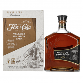 Flor de Caña Volcanic Bourbon Cask 40% Vol. 1l dovanų dežutėje