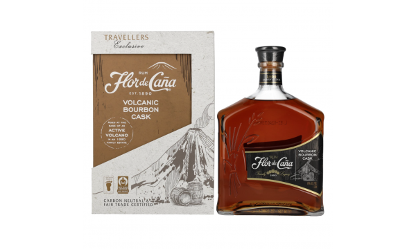 Flor de Caña Volcanic Bourbon Cask 40% Vol. 1l dovanų dežutėje