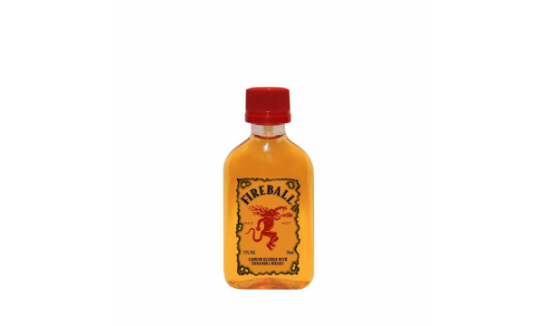 Fireball RED HOT Liqueur with Cinnamon & Whisky 33% Vol. 0,05l PET