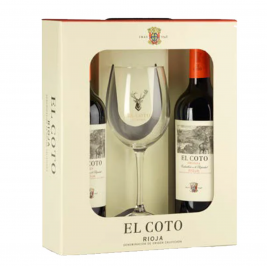 El Coto Rioja Crianza Tinto 13.5Vol. 2 x 0.75l rinkinys su taure
