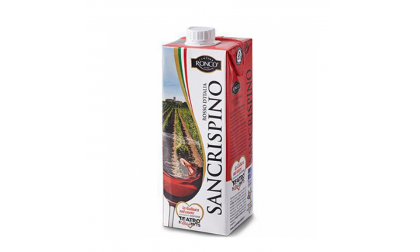 Ronco Sancrispino Rosso D'Italia Brick  Vol. 11%, 1,0l, sausas 