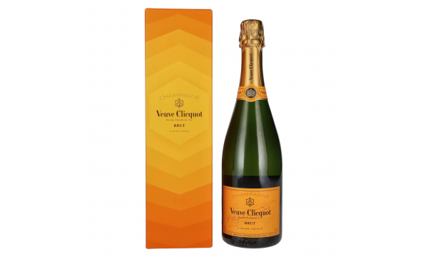 Veuve Clicquot Champagne Brut Yellow Label 12% Vol. 0.75l dovanų dežutėje briutas