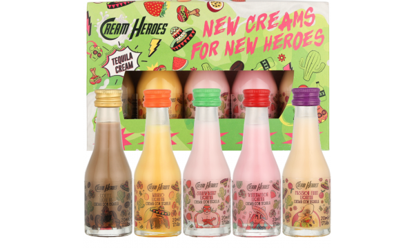 Cream Heroes Multipack 17% Vol. 5 x 0,02L dovanų dežutėje