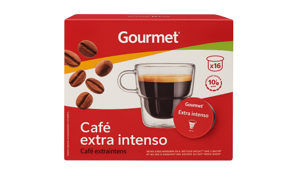 Kava kapsulėmis Gourmet Cafe extra intenso 16vnt