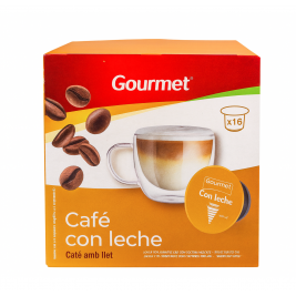 Kava kapsulėmis Gourmet Café con Leche kapsulės 16 vnt.