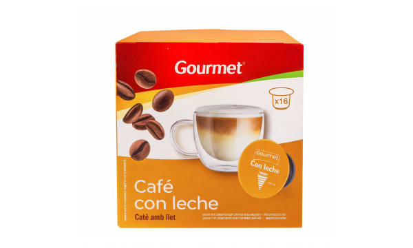 Kava kapsulėmis Gourmet Café con Leche kapsulės 16 vnt.