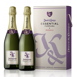 Juve & Camps  Cava brut ReservaEssential Púrpura 12% Vol, 2 x 0,75L dovanų dežutėje